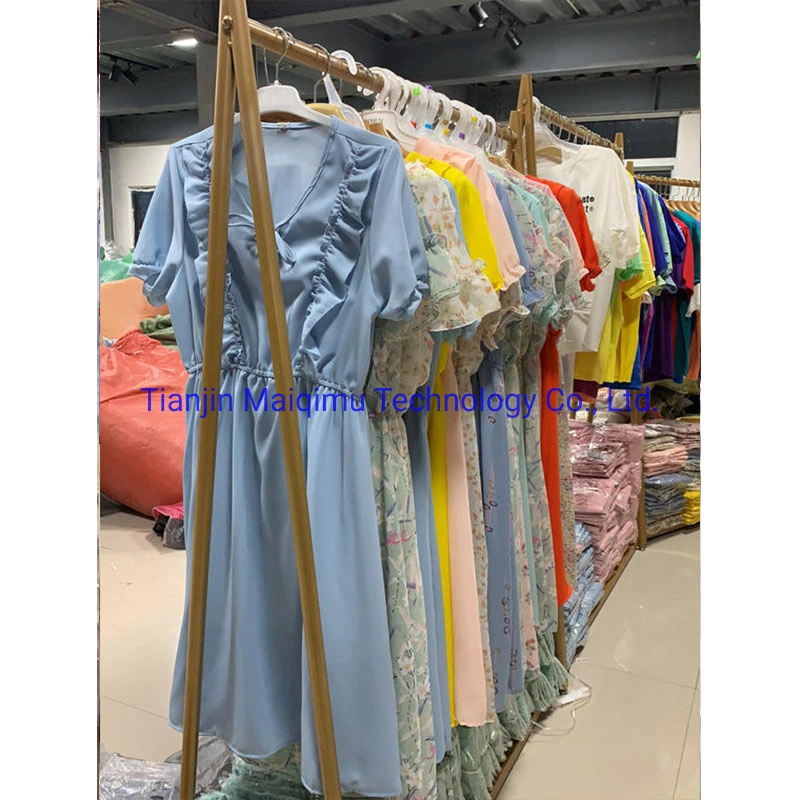 45 Kg to 100 Kg Cheap Price Used Clothes Girls Casual Dresses Ladies