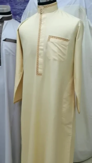 Ropa de moda para hombres vestido musulmán Hijab pantalones venta al por mayor musulmán Thobe ropa islámica túnica árabe vestidos largos Abaya túnica árabe