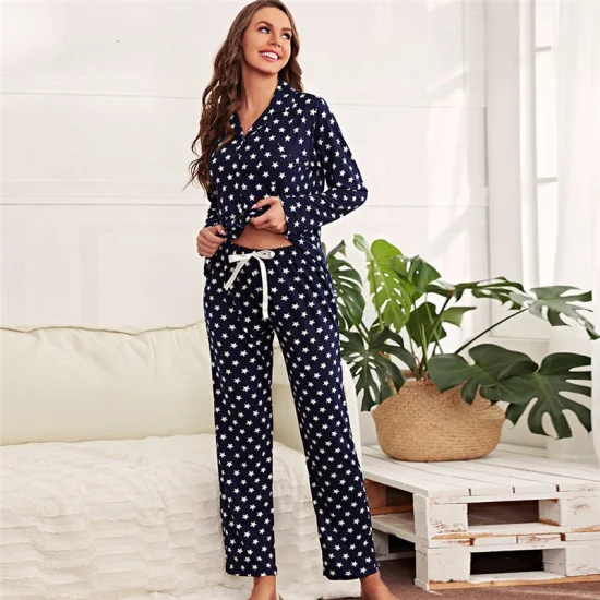 Mujeres Babydoll Camisones Mujeres Pijama Conjunto Algodón Mujer Pijamas Ropa de dormir